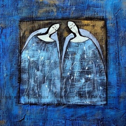 ANIOŁY  .................błękity cobalt