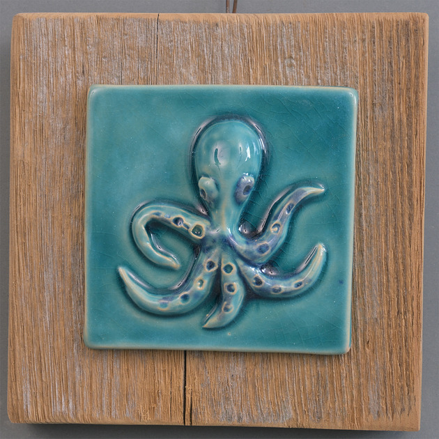 figurki i rzeźby Obrazek morski na desce