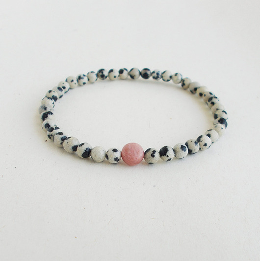 bransoletki z kamieni naturalnych Jaspis i rodonit Bransoletka