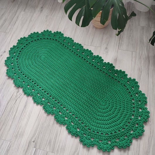 dywany Dywan owalny ze sznurka bawełnianego 70cmx130cm