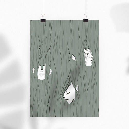 Kłęby myśli – plakat 40x50 PADE SPACE