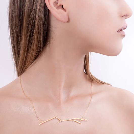 Naszyjnik góry pozłacany mały Hetman Jewelry