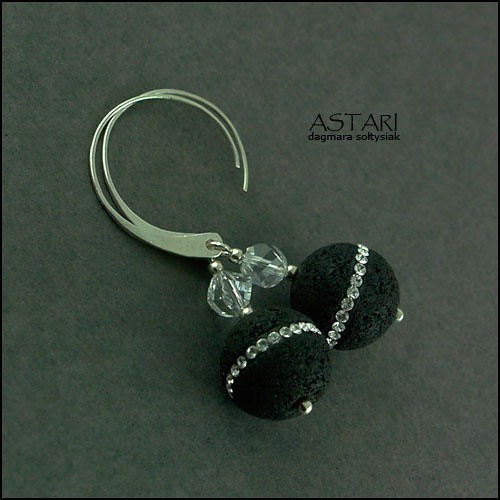 LAWA I kryształ SWAROVSKI W SREBRZE - ZAMÓWIENIE Astari