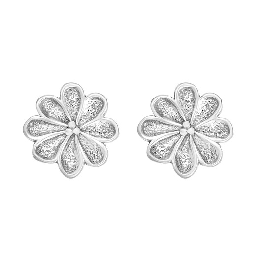 kolczyki srebrne Srebrne kolczyki kwiatki