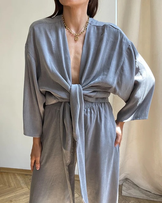 koszule damskie  SILVER GREY  KOSZULA FRIDA premium