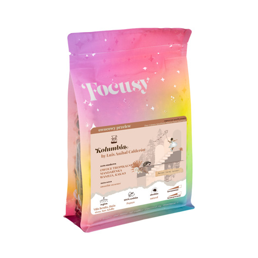 kuchnia - różne Kawa ziarnista KOLUMBIA by Luis Anibal Calderón  owocowy przelew 250 g