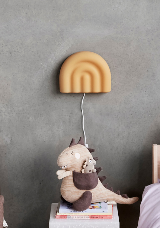 lampy do pokoju dziecka Lampa Ścienna TĘCZA OYOY Mini pomarańczowa