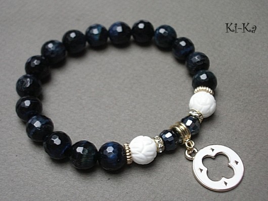 Tygrysie oko - navy blue  /29.01.15/ KiKa pracownia