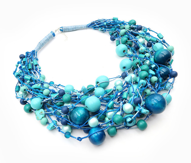 kolie Niebieskie migdały