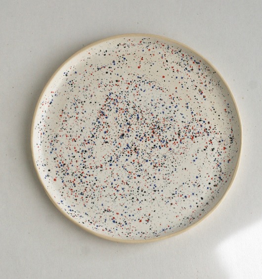 patery i talerze Patera ceramiczna w  kropeczki