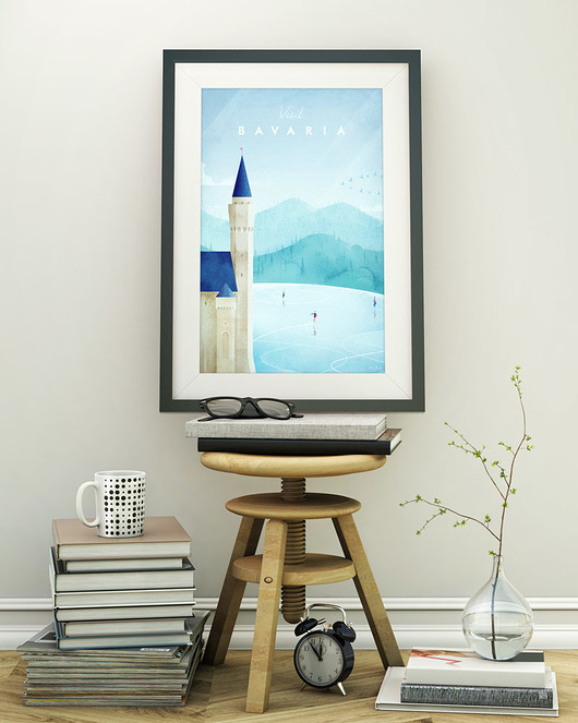 Bawaria - vintage plakat 50x70 cm minimalmill