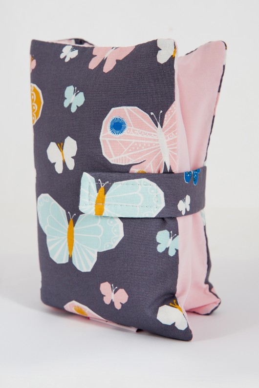 Etui  na pieluchy i chusteczki - motylki Minky and Cotton