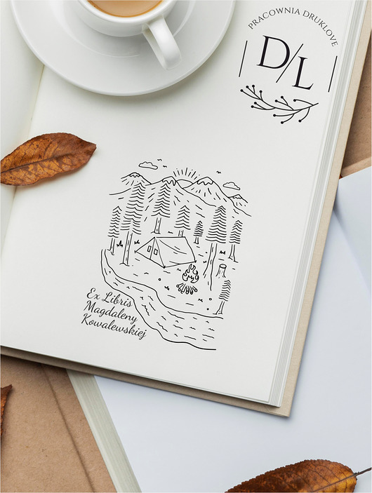 stemple Stempel Ex Libris Exlibris personalizowany Góry 10