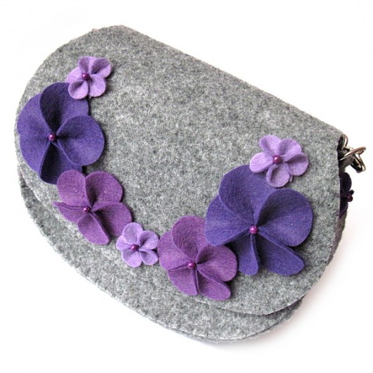 Popping Violets - torebka mała Craft Factory