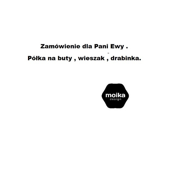 Wieszak , półka , drabinka MOIKA DESIGN