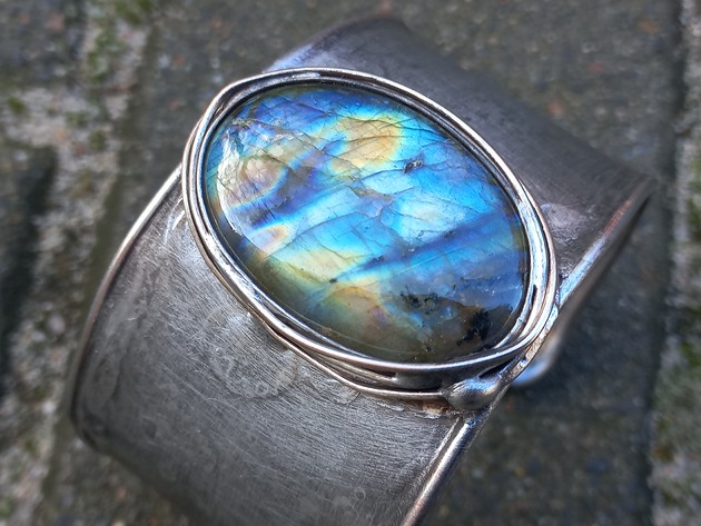 bransoletki wire wrapping Łańcuch wysp  - bransoletka regulowana
