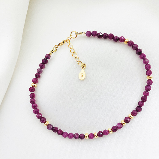 bransoletki z kamieni naturalnych MOC MIŁOŚCI- Bransoletka RUBIN, bizuteria z kamieni