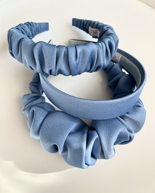 opaski do włosów Niebieska płaska opaska do włosów Milou