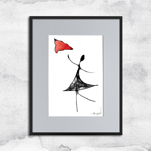 grafiki i ilustracje Grafika z ramą - Kobieta (98)