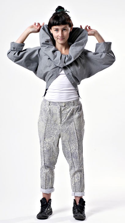 Szare spodnie Maruna Upcycled