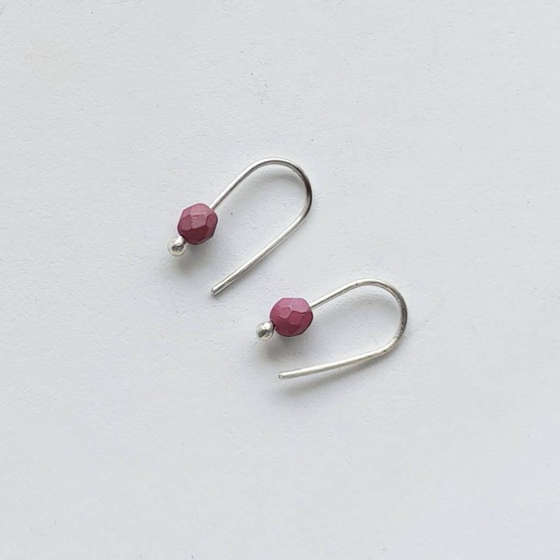 kolczyki z kamieniami Kolczyki OKRĄG