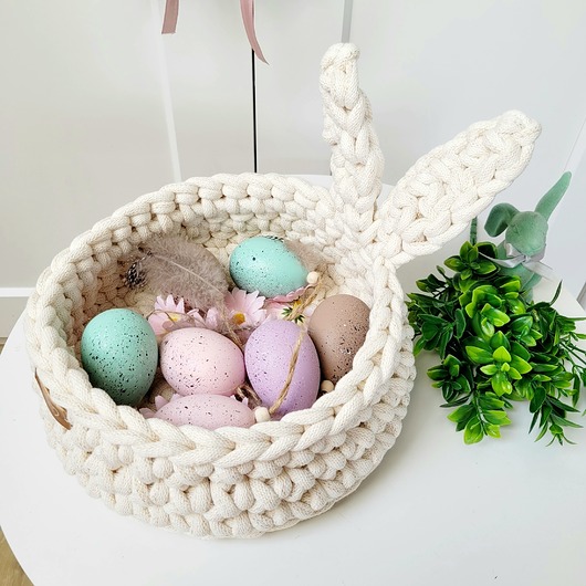koszyki wielkanocne Koszyczki wielkanocne z uszami " The Ester Bunny"