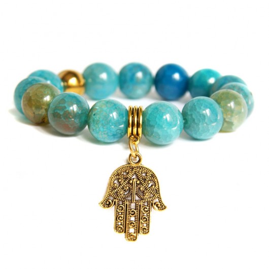 agat AQUA duuuże kule & hamsa kaktusia