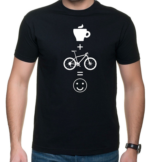 t-shirty męskie Koszulka T-SHIRT kawa mtb