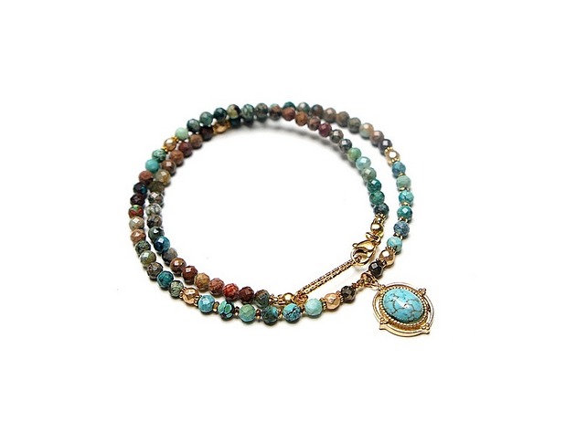 chokery Turkus vol. 16 /choker/ - Szlachetna kolekcja
