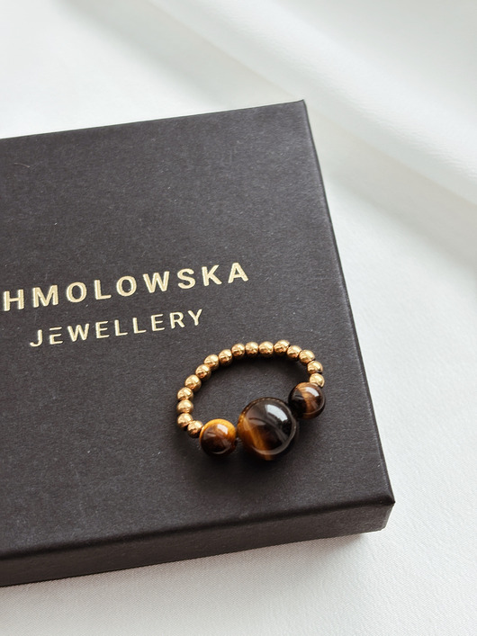 pierścionki elastyczne Pierścionek elastyczny Tygrysie Oko