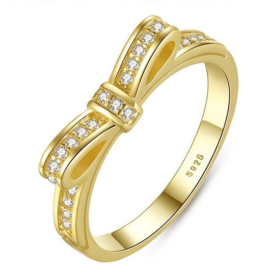 PIERŚCIONEK Z CYRKONIAMI- SREBRO 925 POZŁACANE Coccola JEWELLERY