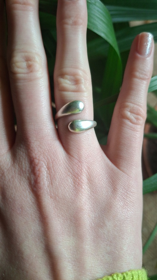 pierścionki - różne Pierścionek dwie krople