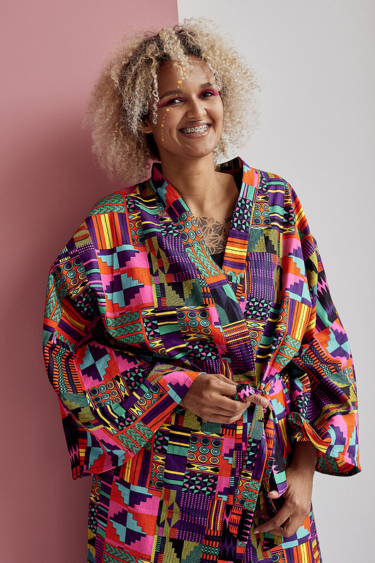 płaszcze damskie Kimono różowe Dreamer