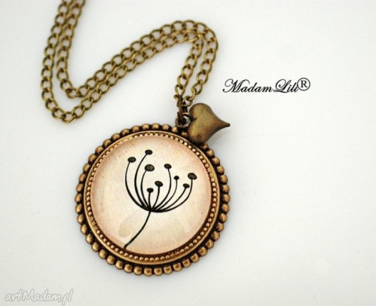 Naszyjnik w stylu vintage ♥ Dmuchawiec ♥  MadamLili
