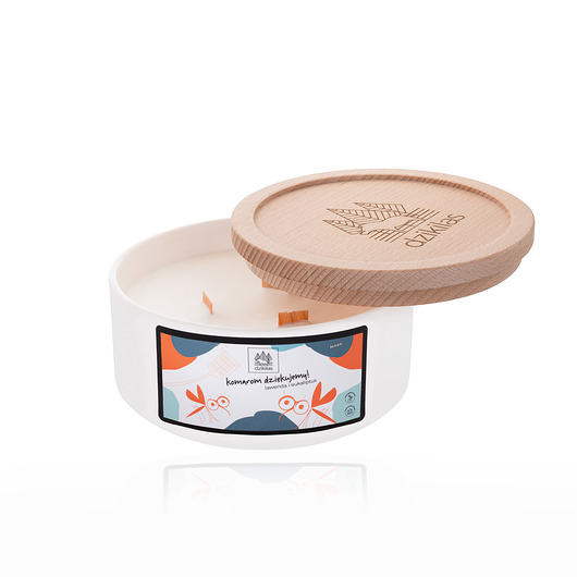 świece zapachowe Komarom dziękujemy!- kominkowa świeca rzepakowa