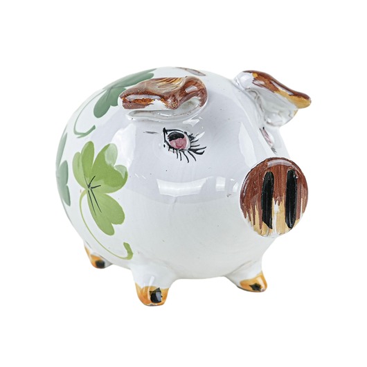 figurki i rzeźby Ceramiczna świnka skarbonka, portugalski design, lata 70, produkcja: Portugalia
