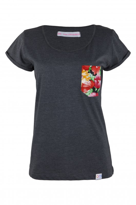 T-shirt FLOWER graphite  Colorshake