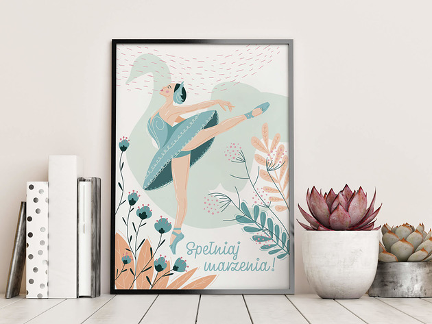plakaty Plakat baletowy "Spełniaj marzenia"
