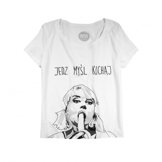  T-shirt by Marta Frej JEDZ MYŚL KOCHAJ CADOaccessories