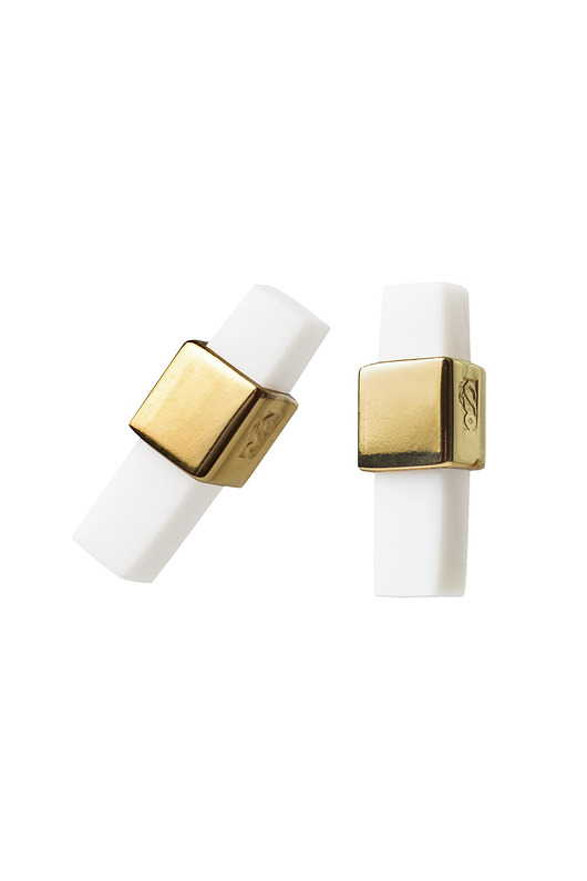 kolczyki/GOLD/WHITE/ SHINE Daria Siwiak Jewellery