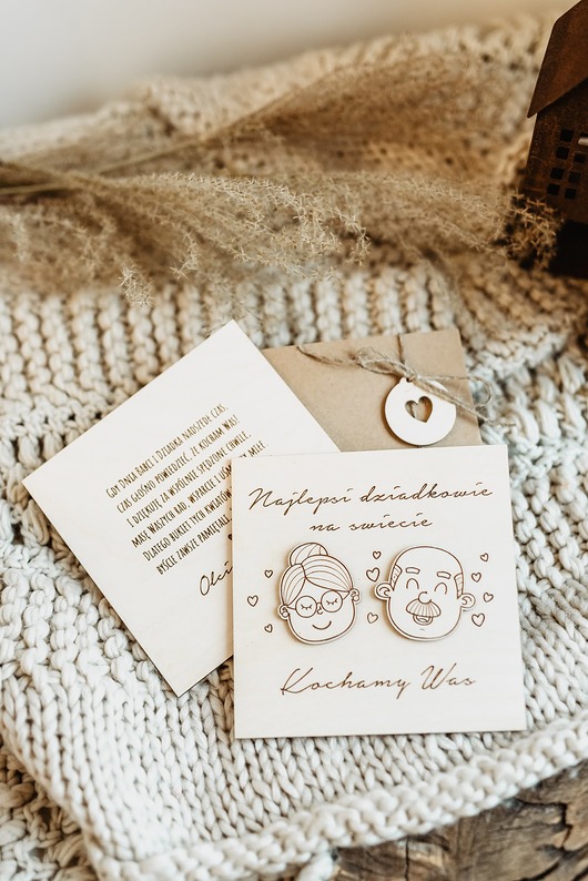 kartki scrapbooking Kartka na dzień babci i dziadka/ prezent dla babci i dziadka