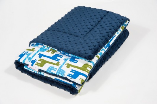 Kocyk przedszkolaka minky - g. żyrafki - 135x100 Minky and Cotton