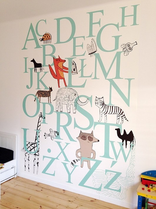 tapeta alfabet 200x240 xwall