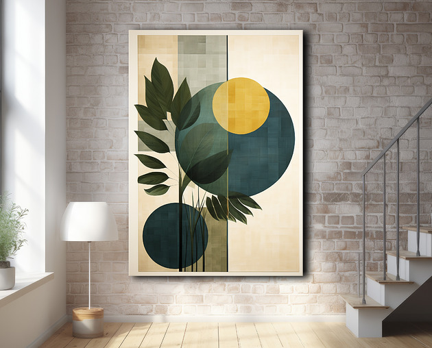 plakaty Tropikalne liście - Plakat - Loft, Minimalizm