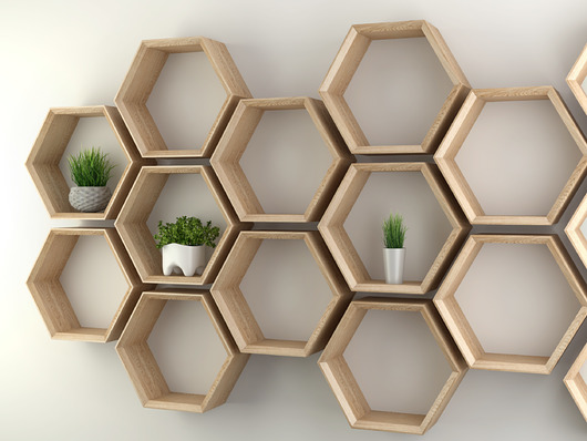 regały i półki Połka Dębowa HEXA