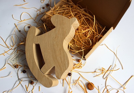 Konik z dębu Little Wood Bunny