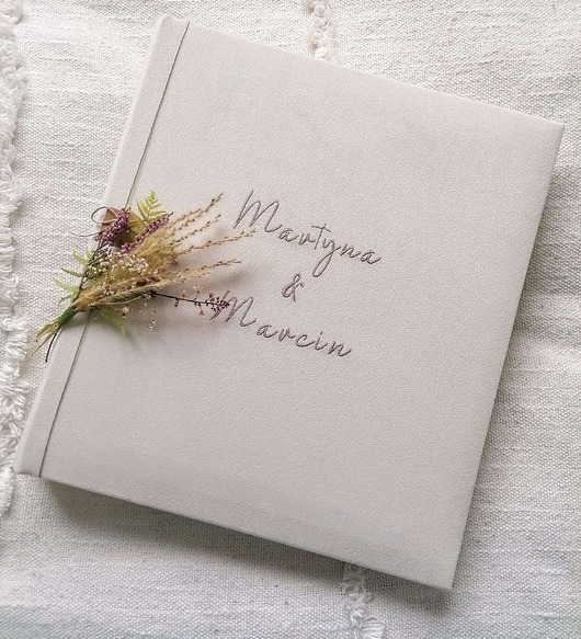 księgi gości i albumy ślubne Album ślubny boho