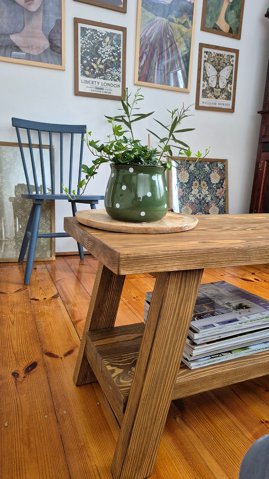 stoliki kawowe Stolik kawowy z litego drewna