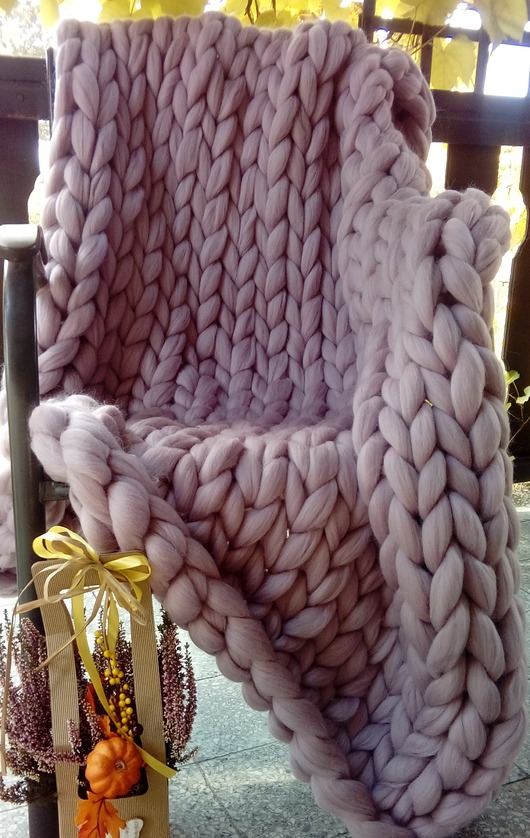 koce i narzuty Duży koc z merynosów