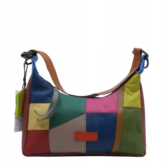 torby na ramię Torebka damska na ramię kolorowa skórzana wygodna zero waste OLIVKA